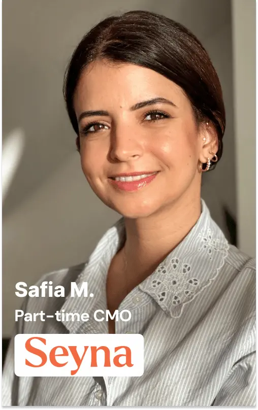 Safia Mimoun — Part-time CMO, Barcelona